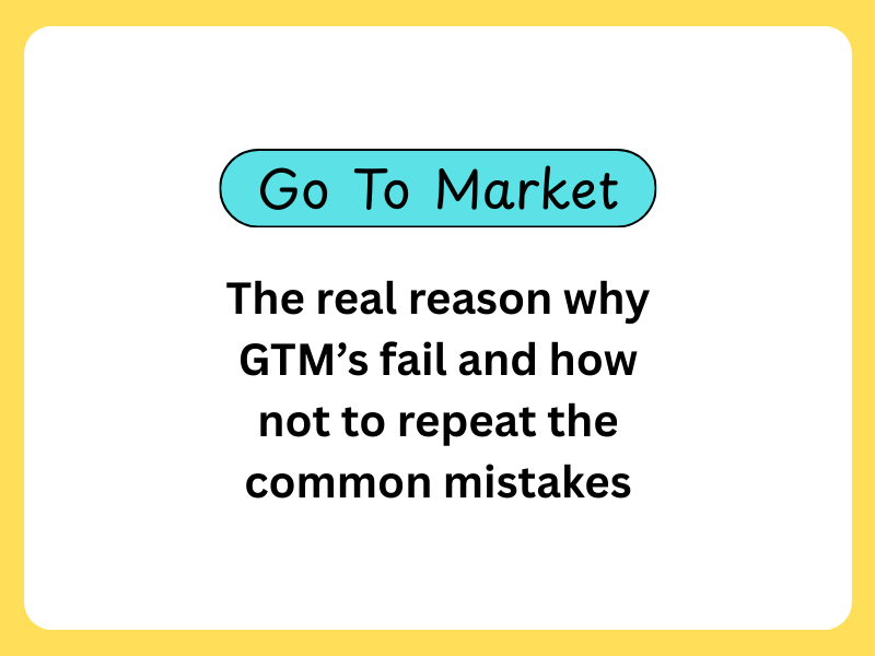 Real reason why GTM fail