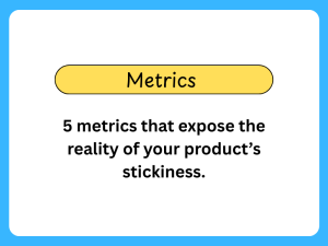 Product metrics for marketing