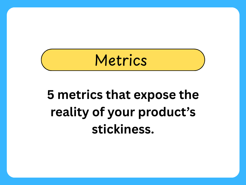 Product metrics for marketing