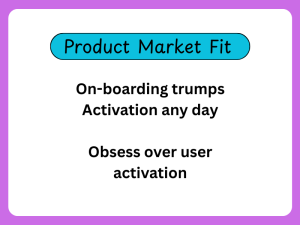Product activation over product onboarding